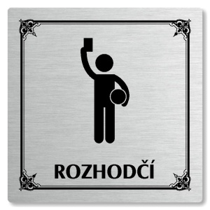 Rozhodčí, 118x118mm, stříbrná, Nebraska